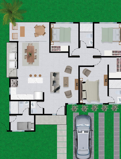 Planta arquitectónica HARMONY H121